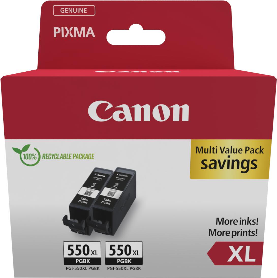 CANON PGI-550XL Ink Cartridge Twinpack Blistered (6431B010)