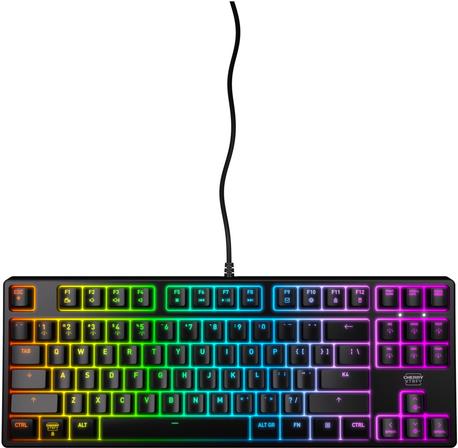 CHERRY K4V2 TKL KEYBOARD BLACK KEYBOARD CORDED MECHANICAL MX RE (CX-K4V2-RGB-TKL-R-US)