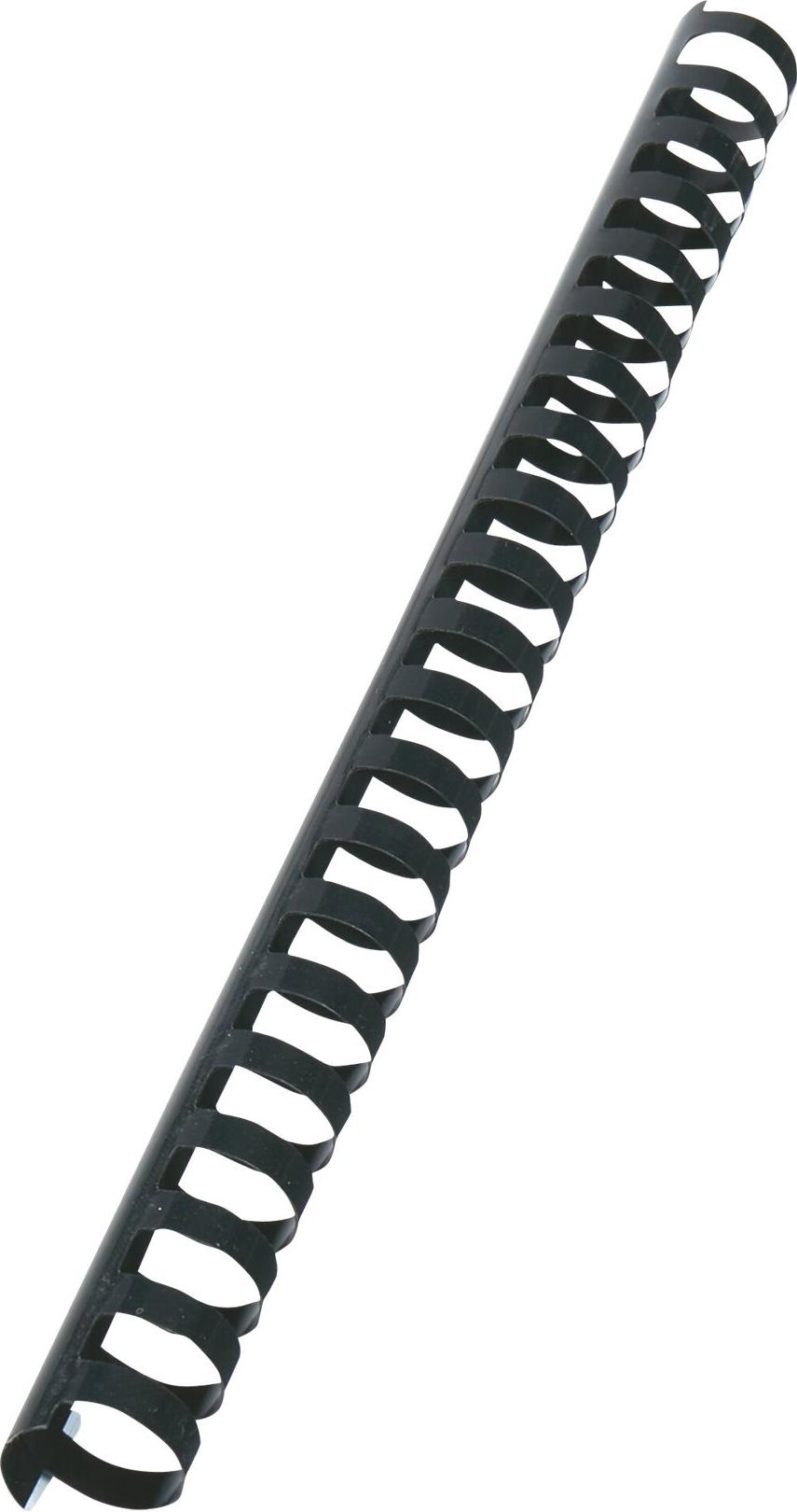 GBC CombBind Plastikbinderücken 22 mm 21 Ringe A4 Schwarz