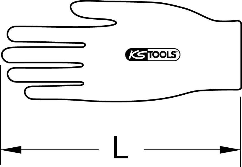 KS TOOLS Unterzieh-Handschuh, 260mm (117.1660)