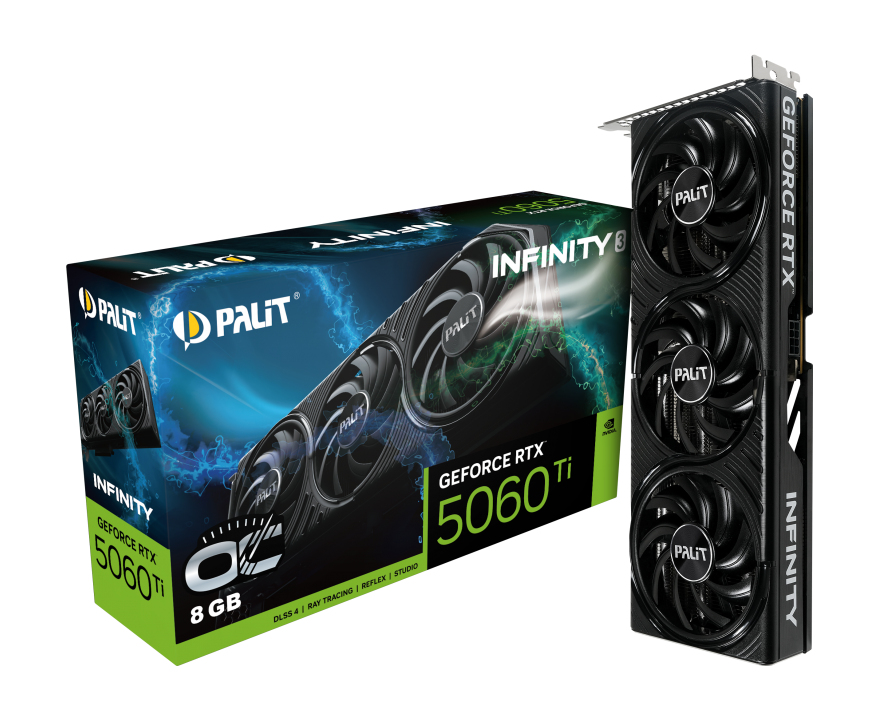 Palit GeForce RTX 5060 Ti Infinity 3 OC 8 GB GDDR7 Schwarz