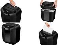 Fellowes Powershred LX25 Aktenvernichter mit Partikelschnitt P-4, 4 x 37 mm, bis 6 Blatt, weiß (100109815)