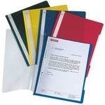 LEITZ Schnellhefter Standard, DIN A4, PVC, weiß aus PVC-Hartfolie, Vorderdeckel transparent, Heftmechanik - 25 Stück (4191-00-01)