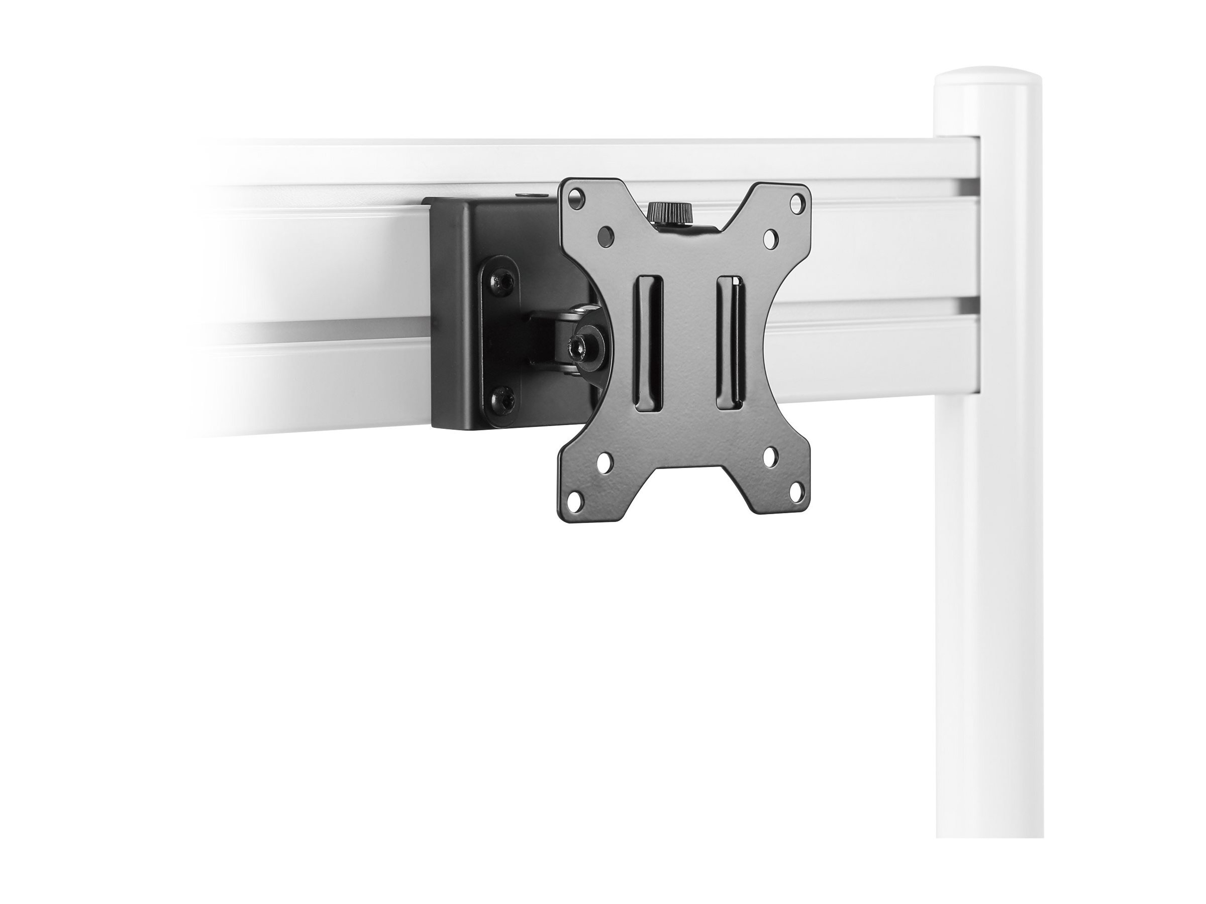 InLine Slatwall Monitorhalterung kurz für 13"-27" VESA 75/100 Schwarz