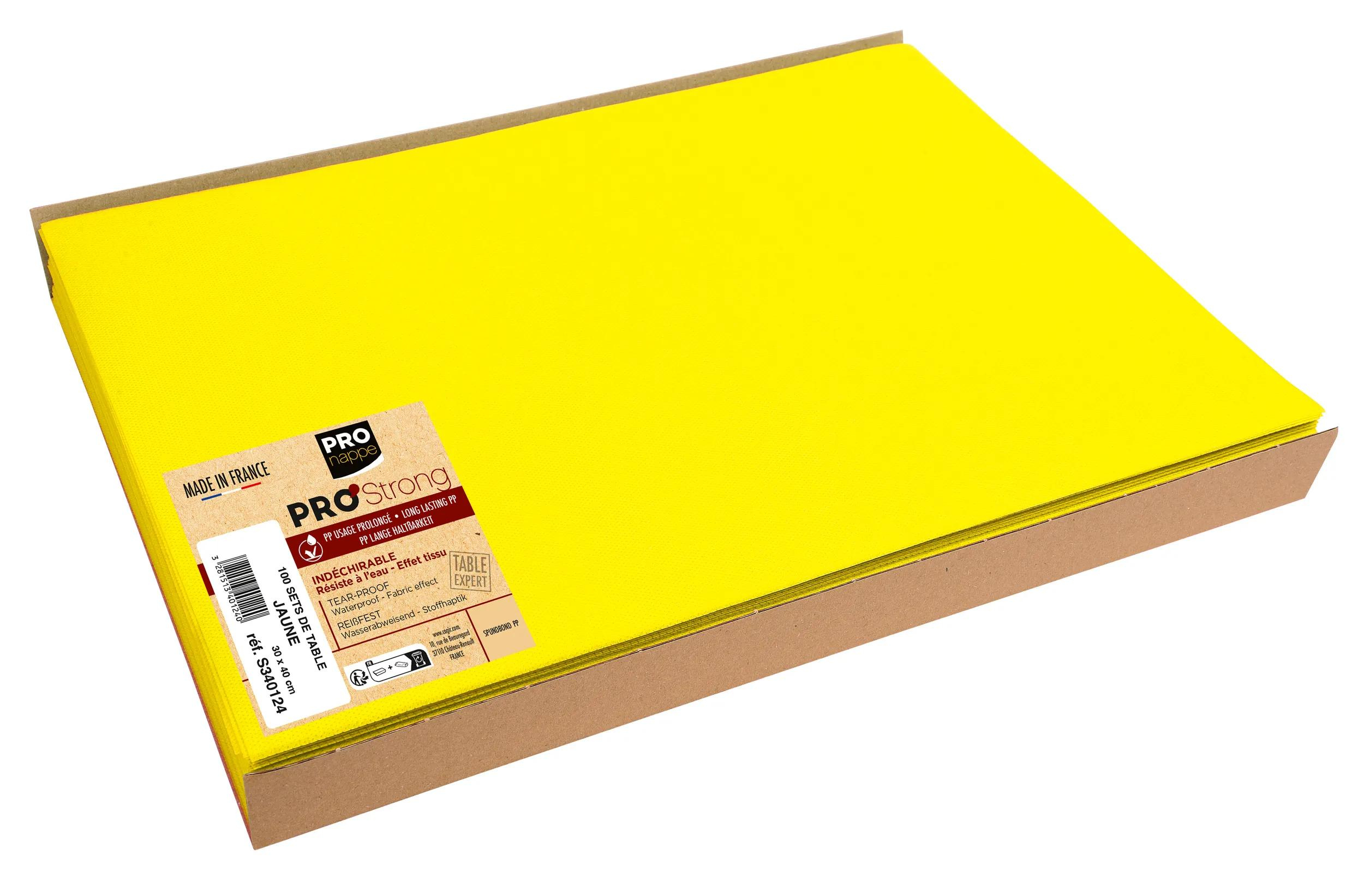 PROnappe S340124I Platzdeckchen Rechteck 30 x 40 cm Gelb