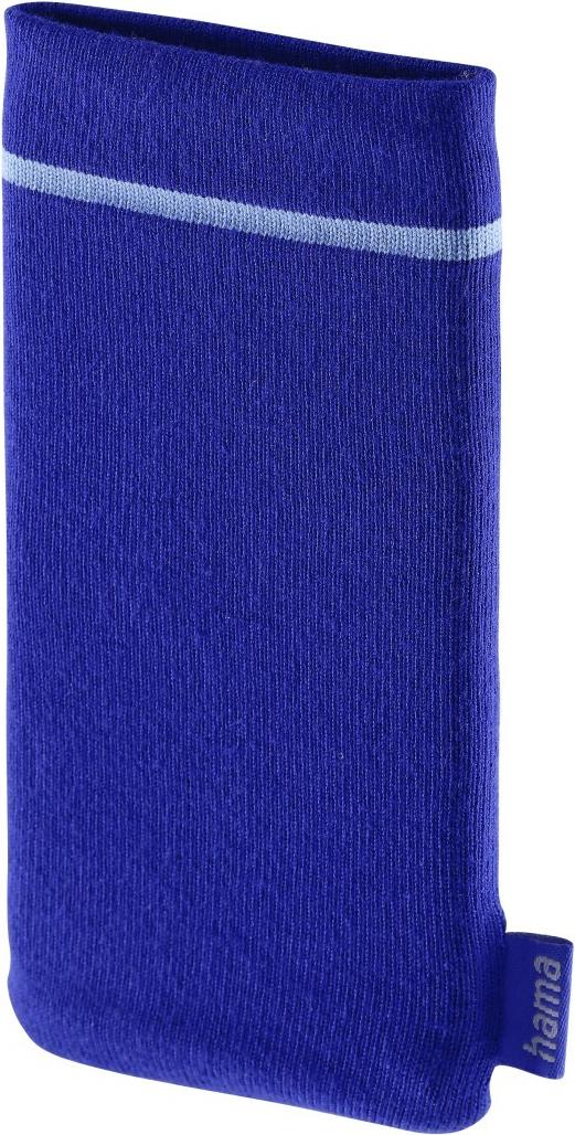 Hama Handyhülle Socke, universal, Größe 7,0 x 16,0 cm, Blau (00172382)