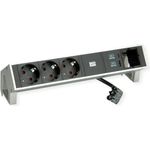 BACHMANN DESK 2 3x CEE7/3 1xUSB-Charger 1x CM (902.9964)