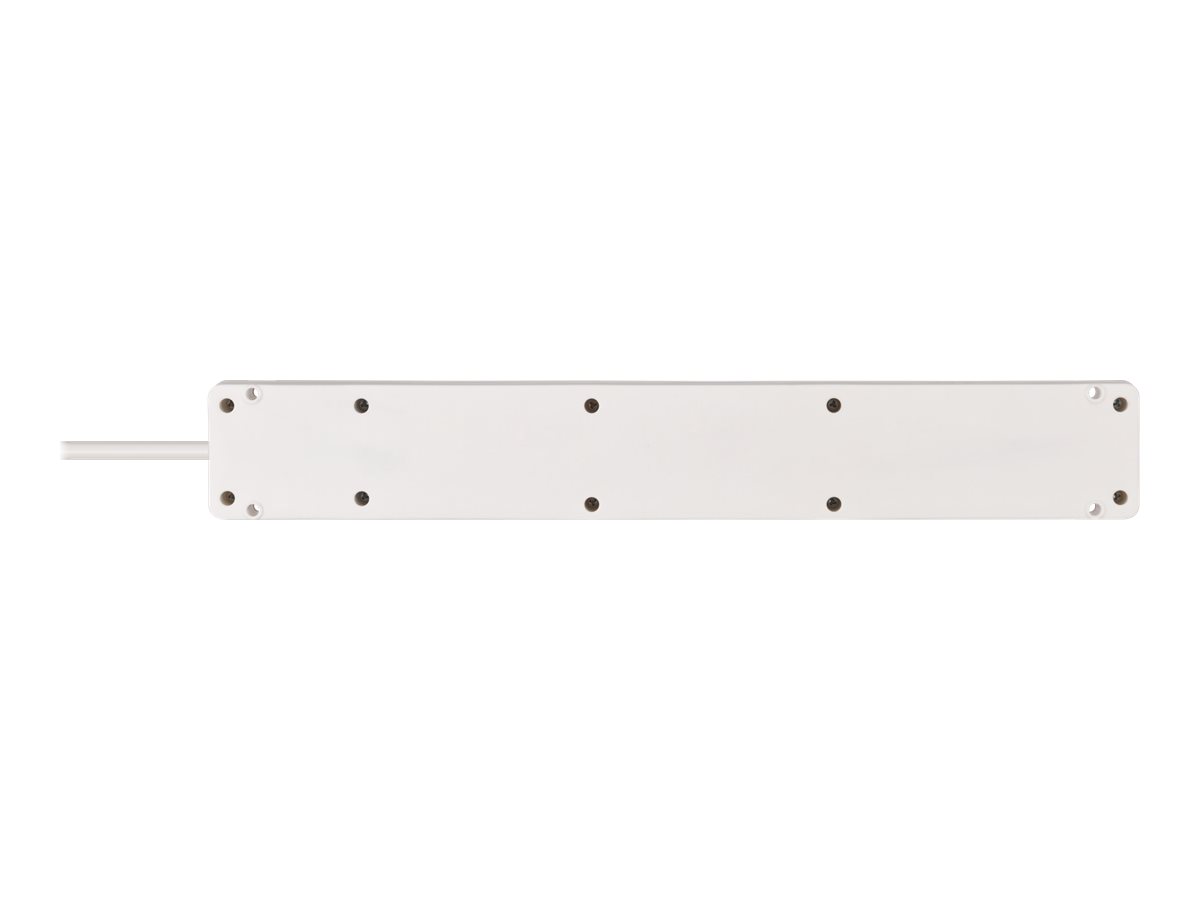 Brennenstuhl Bremounta Steckdosenleiste 5-fach mit USB-Ladefunktion 3 m Weiß