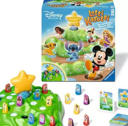 Ravensburger Lotti Karotti - Disney Edition Brettspiel für 4 Spieler ab 4 Jahre