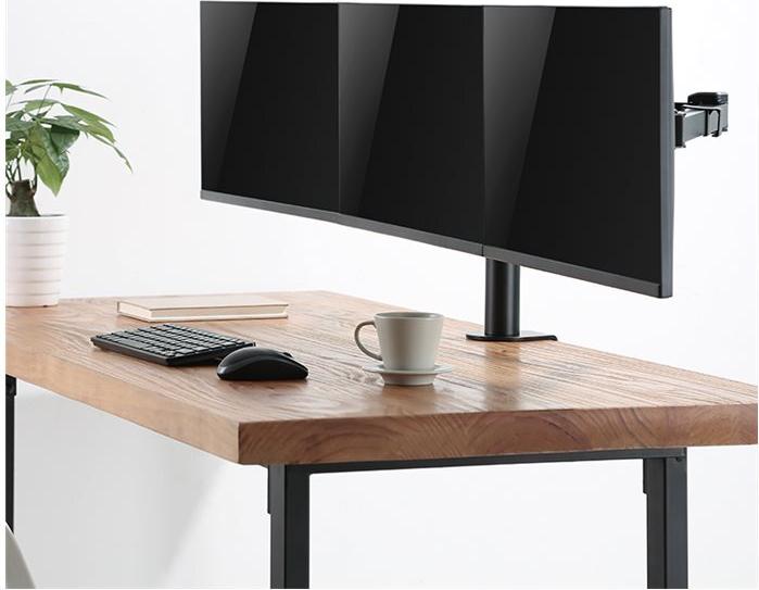 LogiLink BP0107 Tischhalterung für 3 Monitore 17"–32" bis 7 kg Schwarz