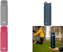 THERMOS Isolier-Trinkflasche Ultralight, 0,5 Liter, pink Farbe: deep pink mat, matte Optik, vakuumisolierter - 1 Stück (4035.244.050)
