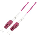 LogiLink Uniboot LWL Patchkabel, 2x LC-Duplex, OM4, 1,0 m platzsparende Patchlösung für Hochleistungsnetze, Faser: - 1 Stück (FP4UB01)