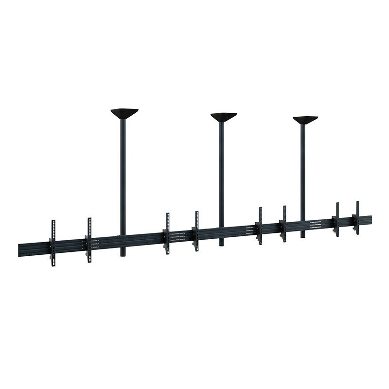 HAGOR comPROnents CPS Menuboard D4L Deckenhalterung 46-65" für 4 Displays Side-by-Side Schwarz