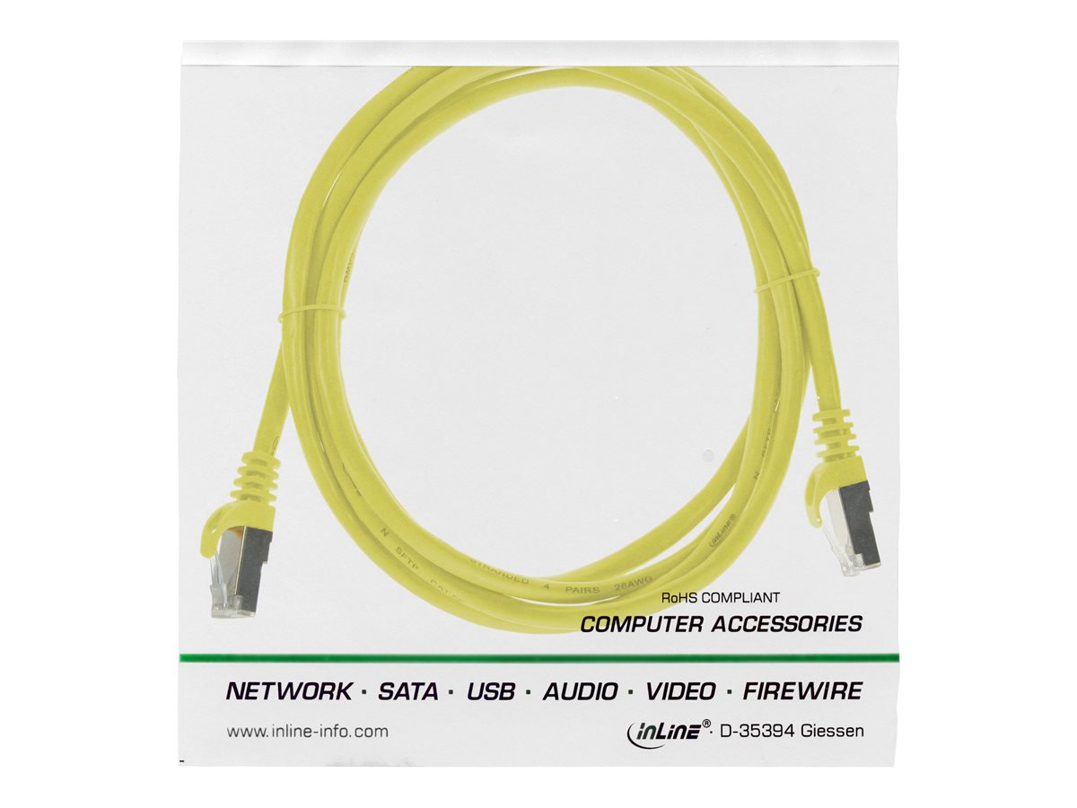 InLine SF/UTP Patchkabel CAT 5e 1 m Gelb