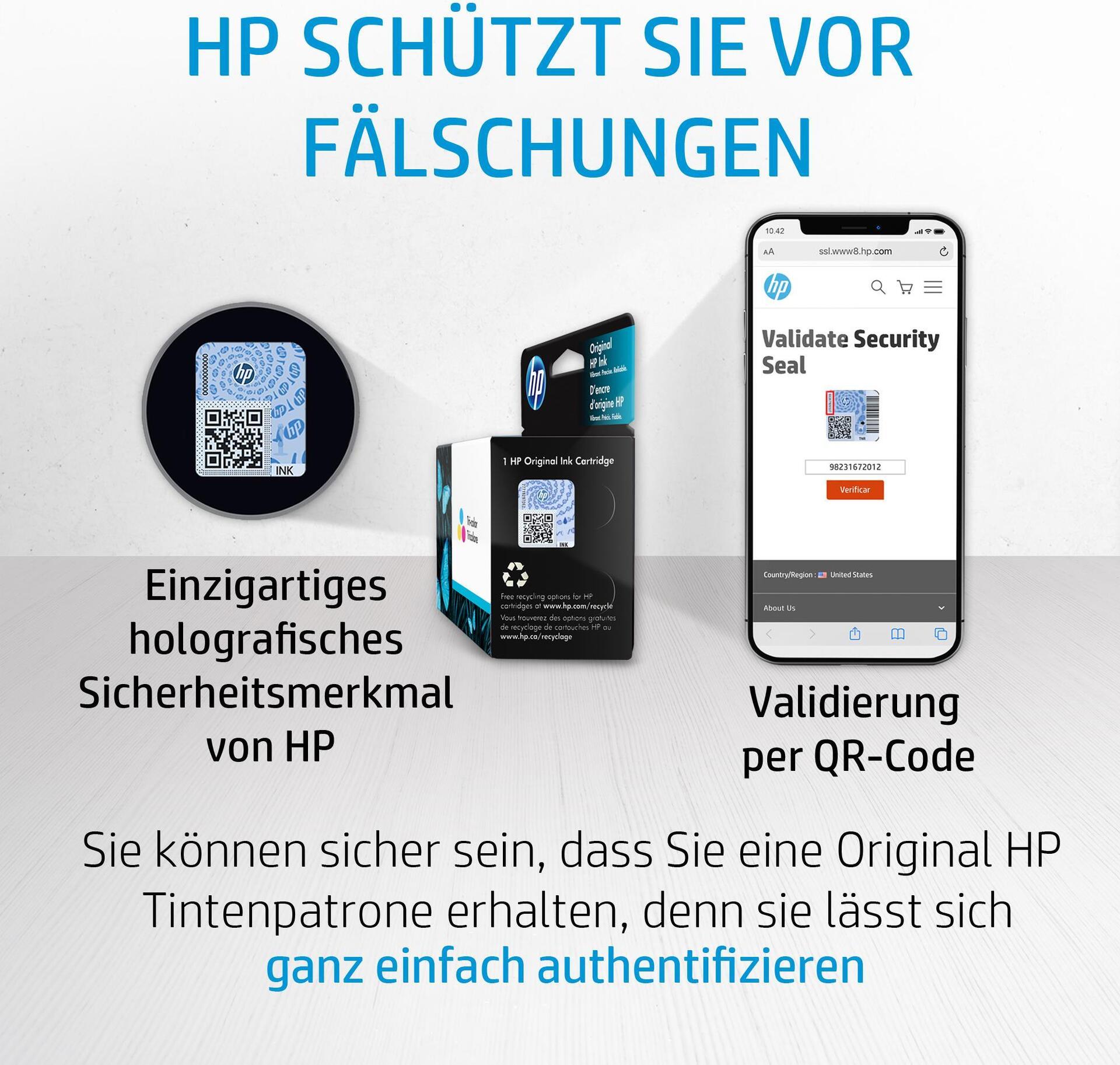 HP 6ZA18AE Druckkopf Cyan, Magenta, Gelb