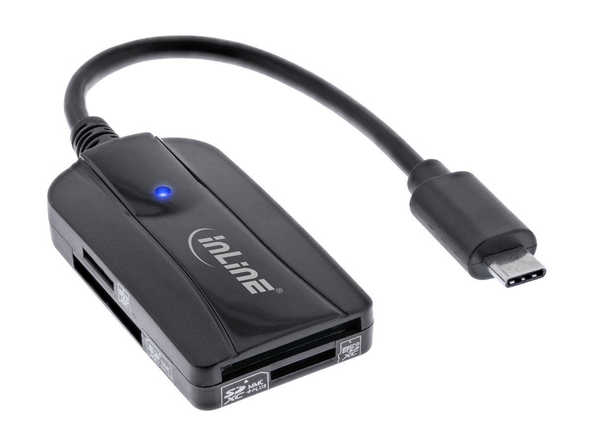 InLine 66772C Kartenleser USB 3.2 Gen 1 USB-C Schwarz