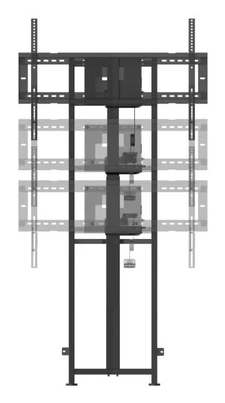 ViewSonic VB-STND-104 Motorisierter Monitorständer 55"-86" Schwarz