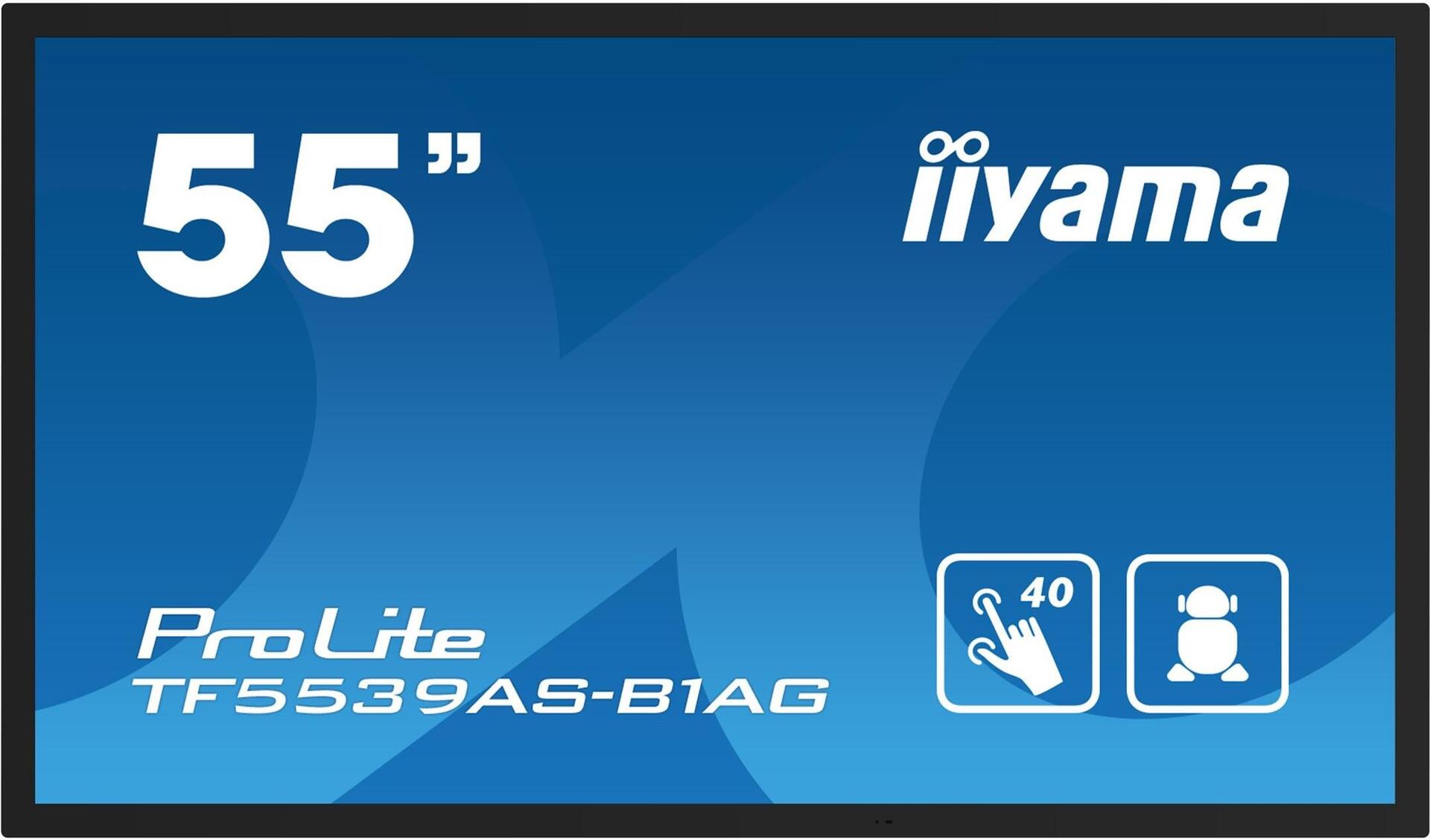 iiyama ProLite TF5539AS-B1AG 55" 4K Touch Digital Signage Display Schwarz