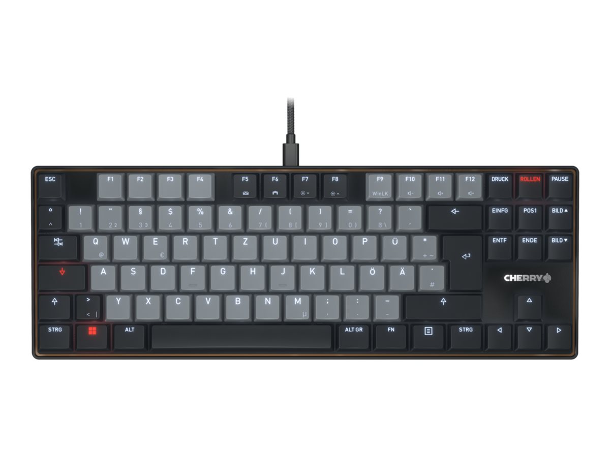 Cherry KC 500 MX LP TKL Mechanische Tastatur USB-C QWERTY USA Schwarz