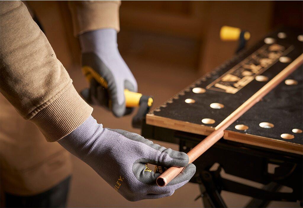 Stanley Workmate Workmate Deluxe 625 mm Schwarz, Gelb