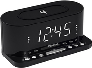 PEDEA FM Radiowecker mit induktiver QI-Ladefunktion, schwarz (55005300)