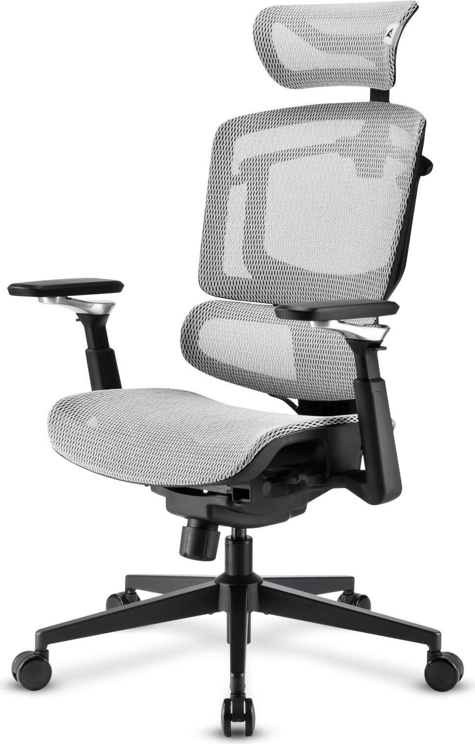Sharkoon OfficePal C50M Bürostuhl schwarz-grau gepolstert Netzrückenlehne 120 kg