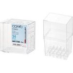 COPIC Acryl-Display für 24 Ciao Marker, unbestückt aus glasklarem Acryl, geeignet für 24 COPIC Marker Ciao - 1 Stück (22075D24)