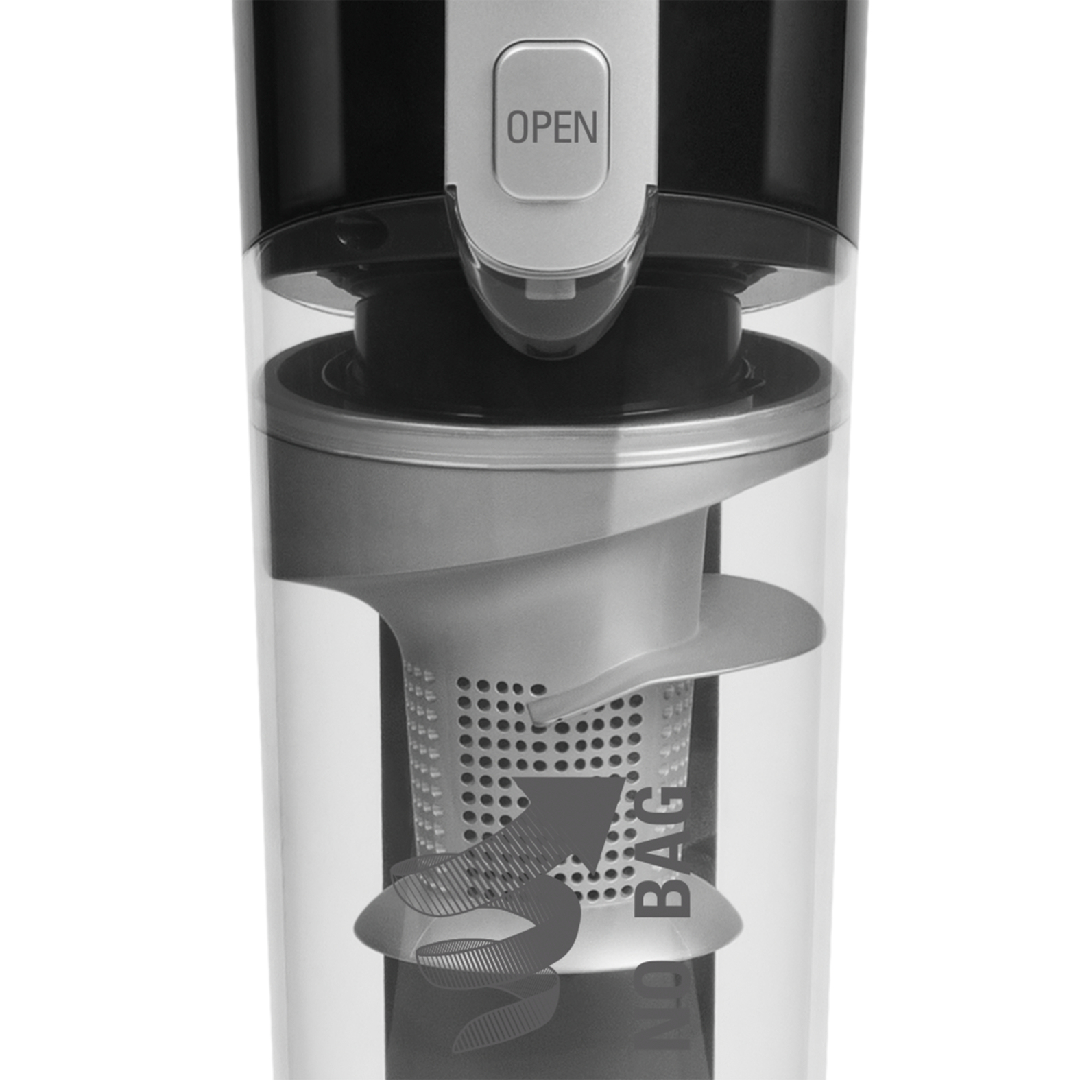Rowenta AIR FORCE LIGHT RH6545 0.65 l Beutellos Schwarz