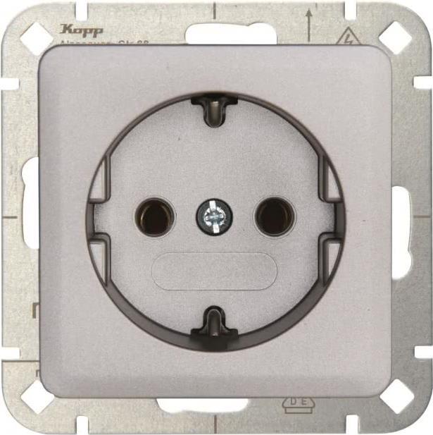 Kopp HK02 Schutzkontakt914820007Steckdose stahl (914820007)