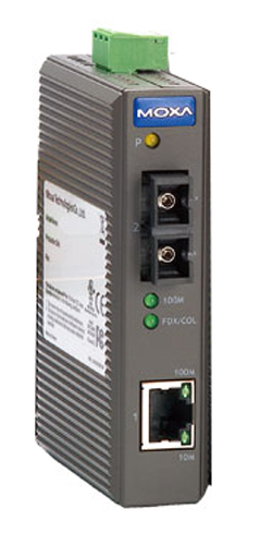 MOXA IMC-21-S-SC Industrial Ethernet Medienkonverter 10/100BaseTX auf 100BaseFX SC Singlemode
