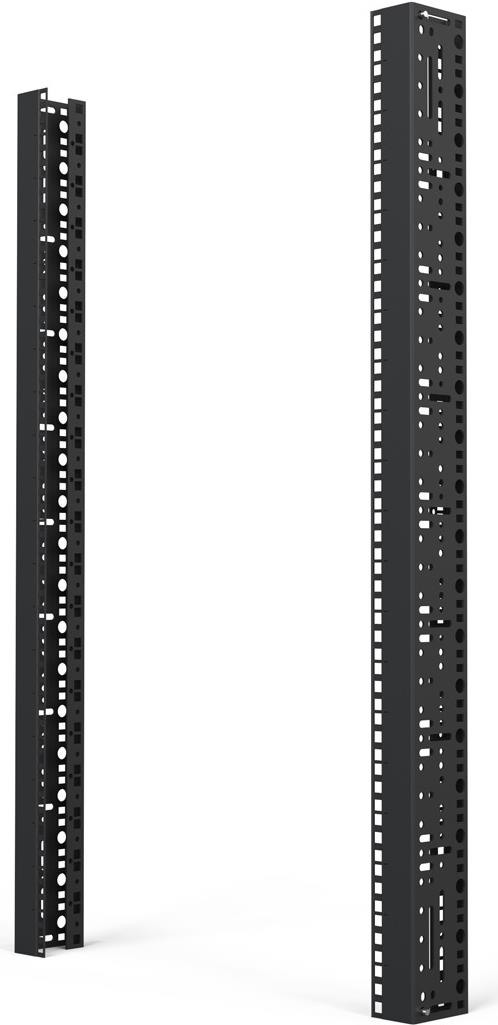 SCHROFF 19\"-Winkelprofil mit Universal-Lochung (EIA), RAL 7021 - WINKELPROFIL 19\"20HE 7021(2X) (23130020)