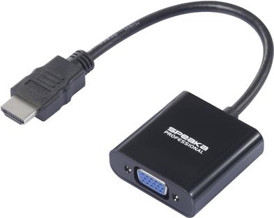 SpeaKa Professional HDMI VGA Klinke Adapter[1x HDMI-Stecker - 1x VGA-Buchse Klinkenbuchse (4064161294315)