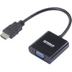 SpeaKa Professional HDMI VGA Klinke Adapter[1x HDMI-Stecker - 1x VGA-Buchse Klinkenbuchse (4064161294315)
