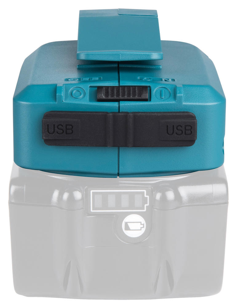 Makita LXT ADP05 Akku-USB-Adapter 2 x USB 2,1 A Blau