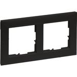 Legrand SEANO 2-fach Rahmen in 765372 der Farbausführung Schwarz lackiert 10 (765372)