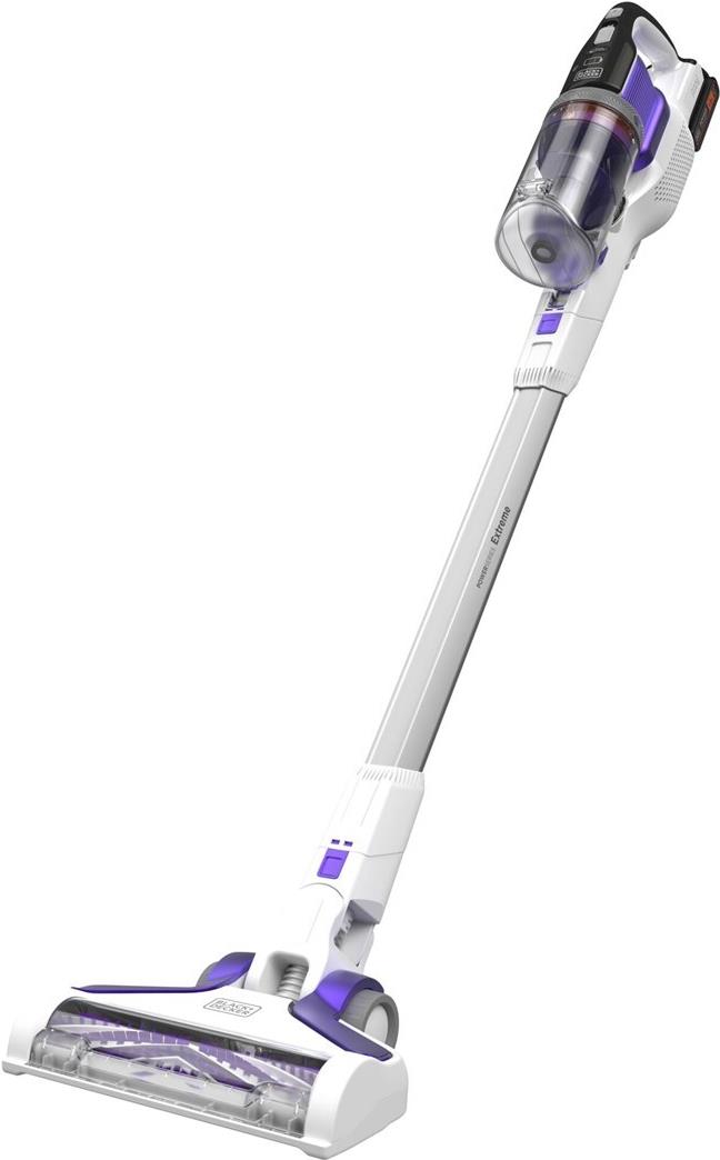 Black & Decker BHFEV1825CP Stabstaubsauger/Elektrischer Besen 2-in-1-Stabstaubsauger Akku Trocken Beutellos Weiß 2,5 Ah (BHFEV1825CP-QW)