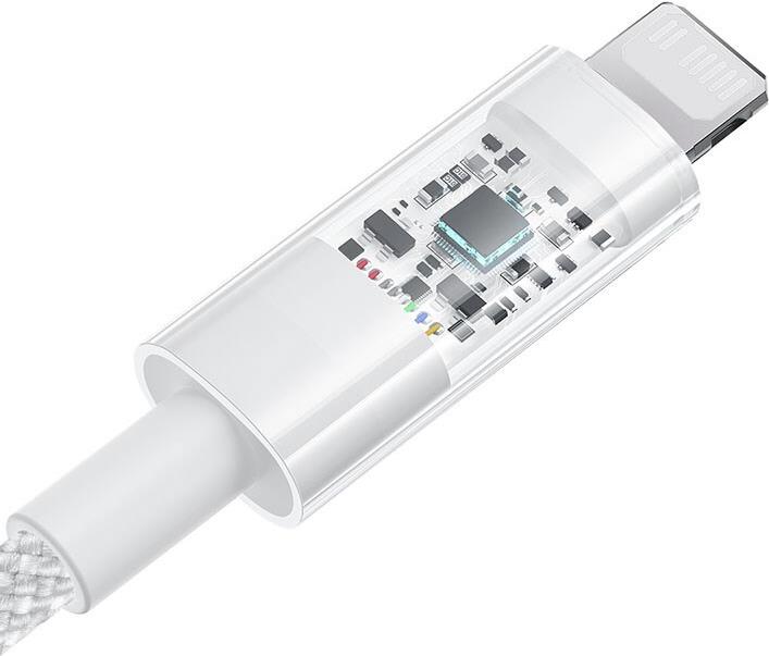 Baseus Gem USB-C zu iP Schnellladekabel 1 m 20 W Weiß (P10373001211-00)