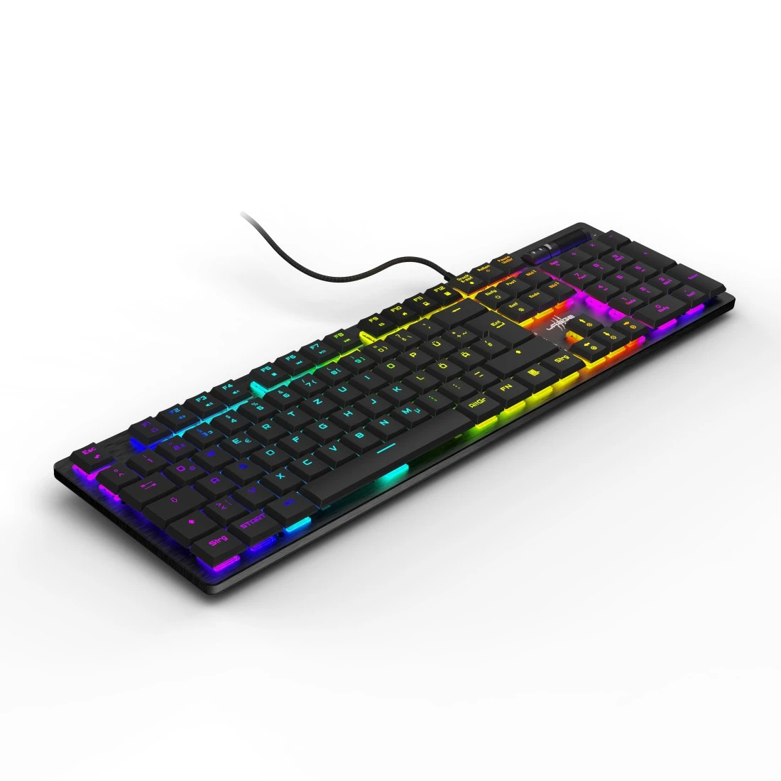 uRage Exodus 910 Low Profile Gaming Tastatur RGB LED Mechanische Switches QWERTZ Schwarz