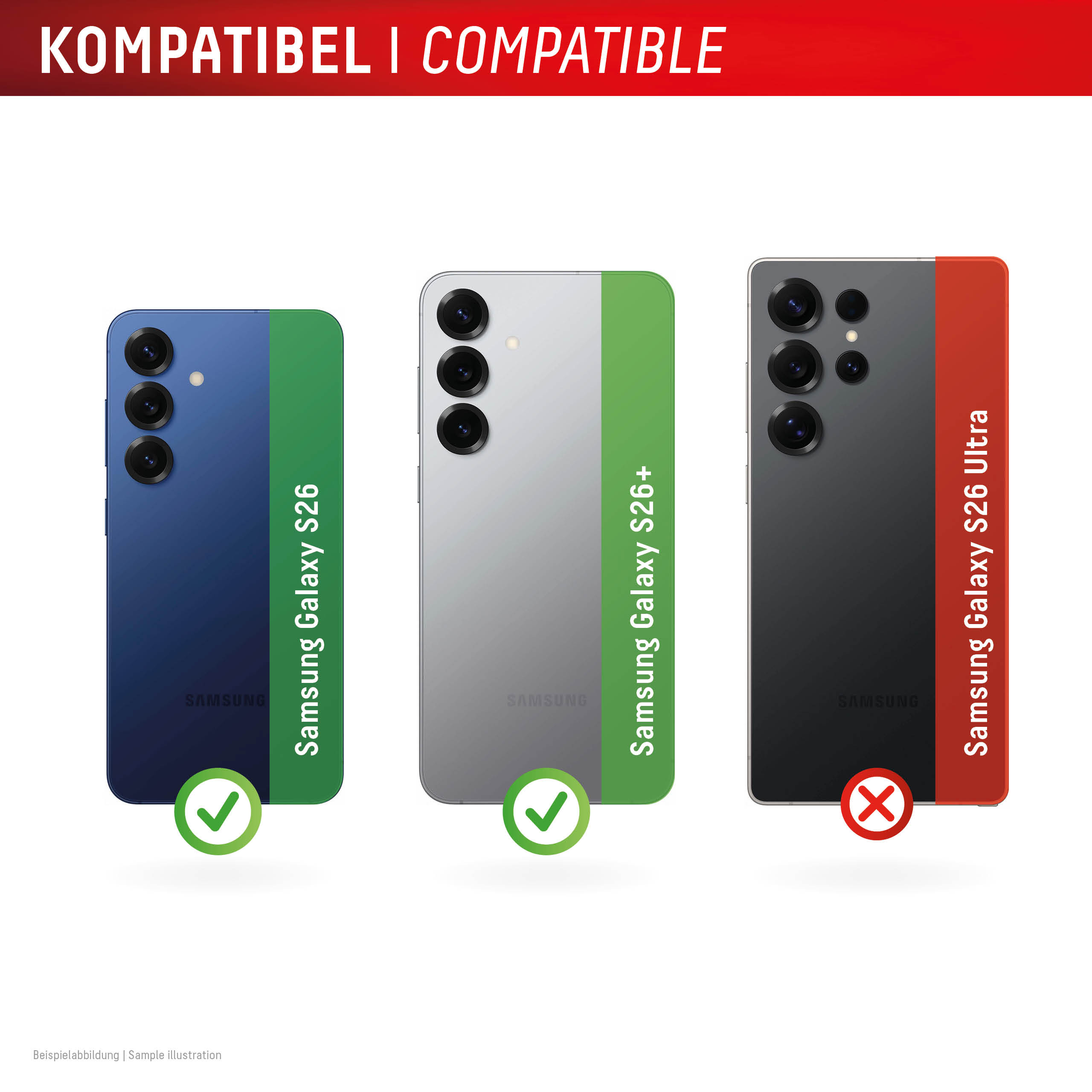 Displex CamGlass All-In-One Kameraobjektivschutz Samsung Galaxy S26/S26+ Transparent