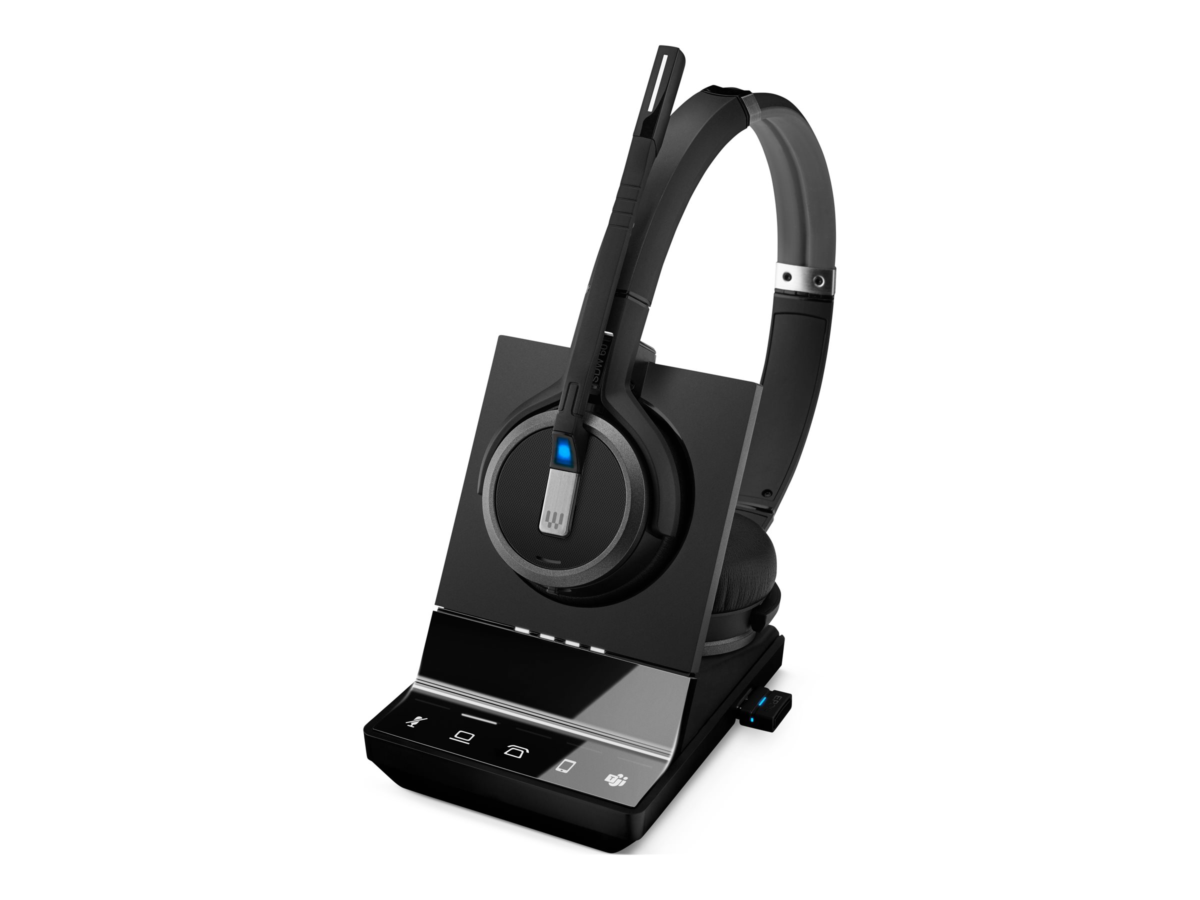 EPOS IMPACT SDW 5066T DECT Wireless On-Ear Stereo Headset Teams zertifiziert Schwarz
