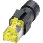 Phoenix Contact RJ45-Steckverbinder, IP20 - CAT 6<sub>A</sub> Stecker, gerade Pole: 8P8C VS-08-RJ45-10G/Q Gelb, Schwarz Phoenix Contact (1419001)