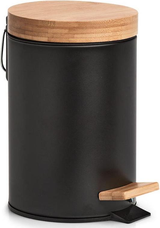 Zeller Kosmetikeimer 3.0 l Bambus, schwarz (18910)