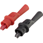 VOLTCRAFT Krokodilklemme Stecker 4 mm CAT III 1000 V, CAT IV 600 V Schwarz, Rot MSK-104 (VC-8083495)