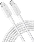 Anker Innovations Anker 322 USB-C to Cable Nylon White (A81F7G21)