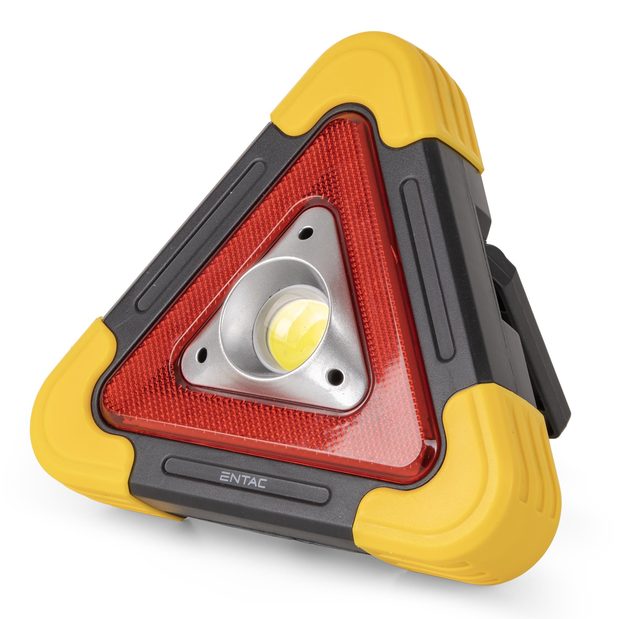 ENTAC EWL-ELS-SOL-R Warnleuchte Solar Dreieck IP44 300 Lumen