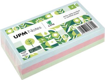 UPM Notes Haftnotiz 5655-20PG-3 Pastell 125x75mm 100Bl. sort. 3St. (5655-20PG-3)