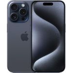 Apple iPhone 15 Pro 15,5 cm (6.1") Dual-SIM iOS 17 5G USB Typ-C 512 GB Titan - Blau (MTVA3ZD/A)