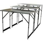 BRÜDER MANNESMANN Multifunktionstisch, 3er Set 2,7 mm dicke MDF E1 Platte, Tischrahmen aus Aluminium, - 1 Stück (M70113)