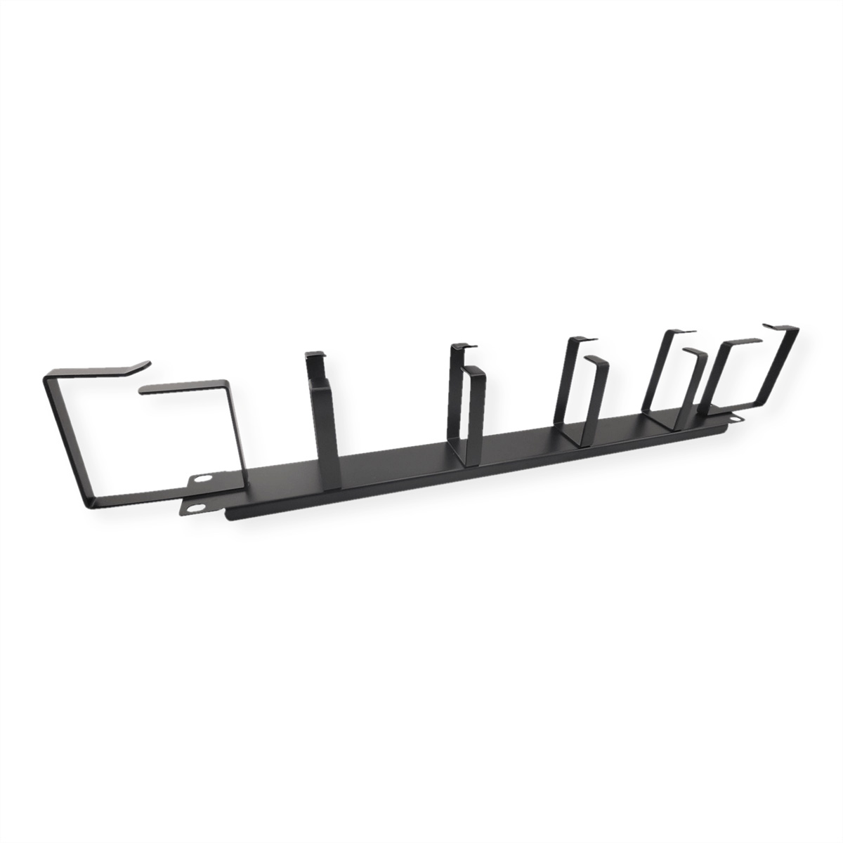 VALUE 19" Kabelmanagementtafel 6 Metallösen G-Typ 1 HE Schwarz