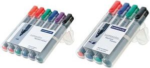 4 STAEDTLER Lumocolor Flipchart-Marker farbsortiert 2,0 - 5,0 mm (356 B WP4)